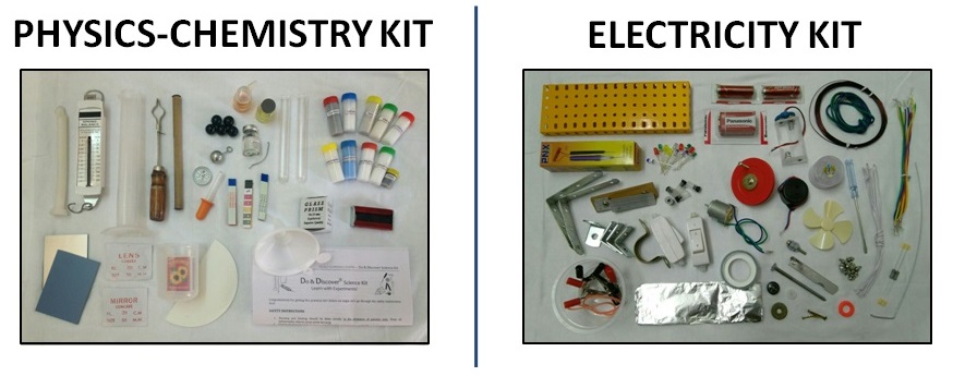 Homi Bhabha Practical Exam Experiment Kits - Physics, Chemistry, Electricity